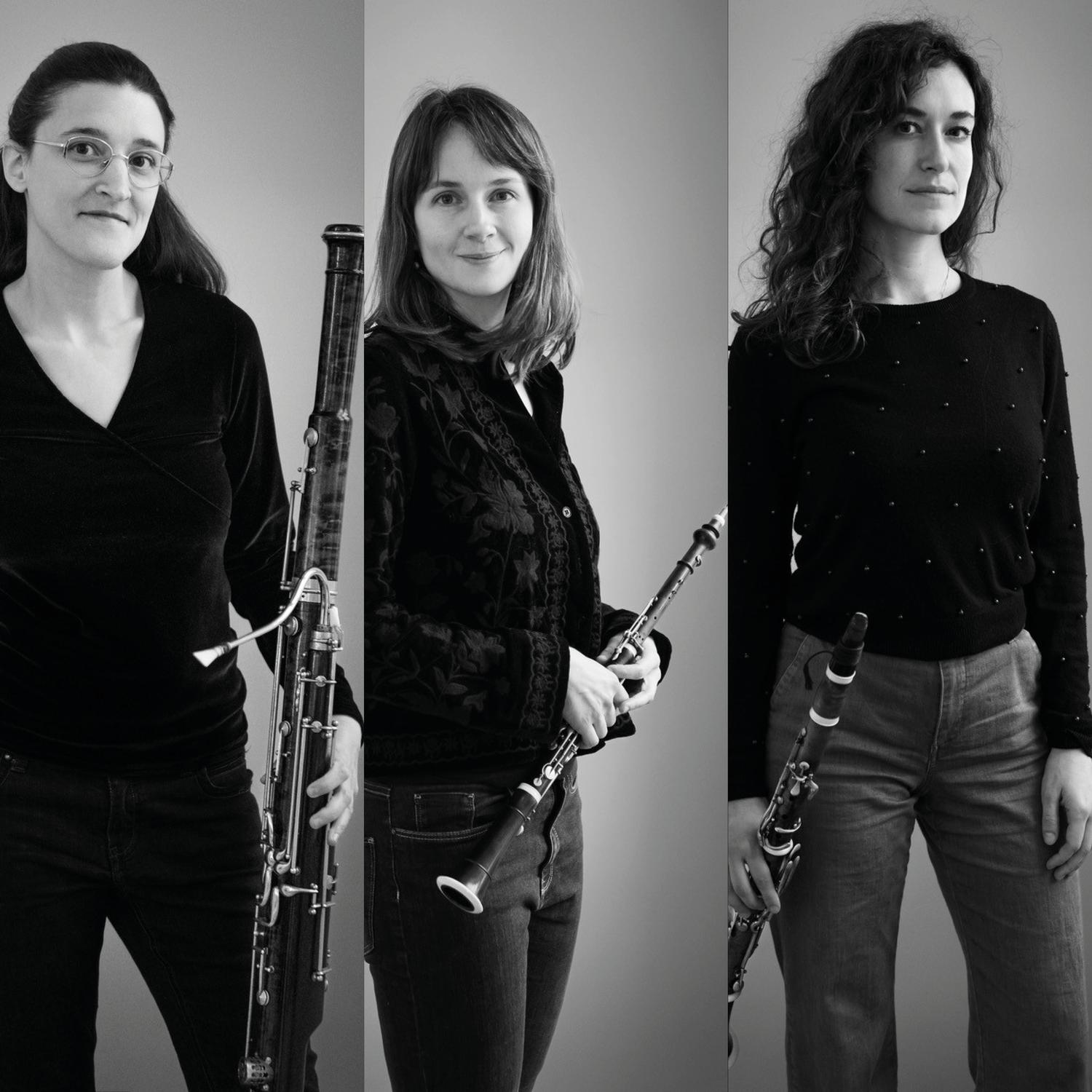 Amélie Boulas (basson), Maria Raffaele (hautbois), Roberta Cristini (clarinette) ©Shawn Fitzgerald Ahorn